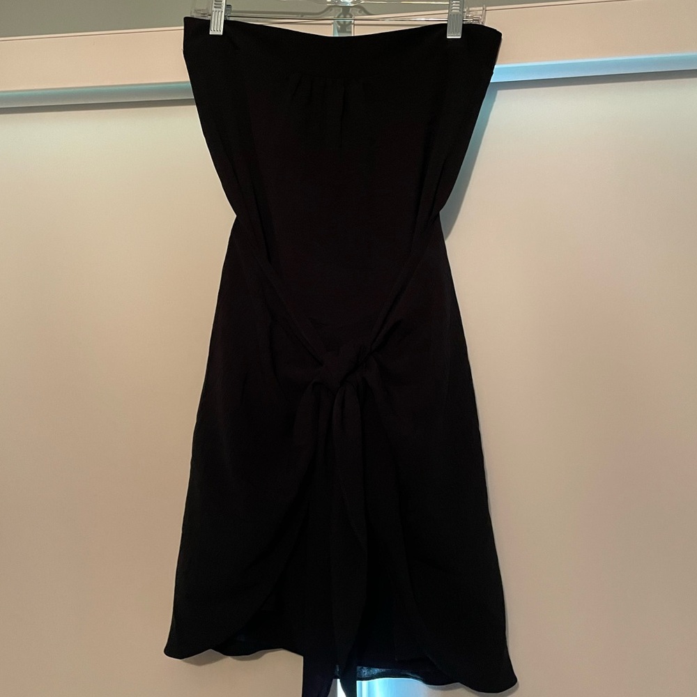Love like you - South Moon Under - strapless tie front black mini dress - Medium